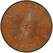 ½ Penny - Nova Constellatio “Pointed Rays, CONSTELLATIO” reverse image