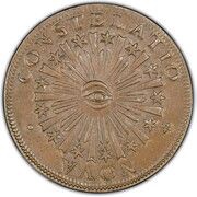½ Penny - Nova Constellatio “Blunt Rays, CONSTELATIO” reverse image