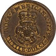 1 Penny - Rosa Americana reverse image