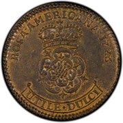 2 Pence - Rosa Americana reverse image