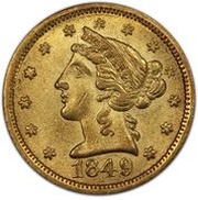 5 Dollars - Moffat & Co. obverse image