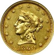 2½ Dollars - Clark, Gruber and Co. obverse image