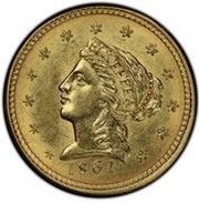 2½ Dollars - Clark, Gruber and Co. obverse image