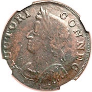 Copper "Mailed Bust Facing Left" obverse image
