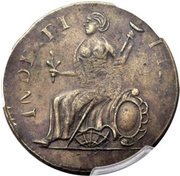 Copper, United States, 1787 reverse image