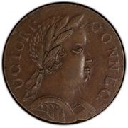 ½ Penny - Copper "African Head" obverse image