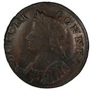 ½ Penny - Copper "Bust Facing Left" obverse image