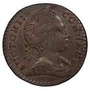 ½ Penny - Copper "Large Head Facing Right" obverse image