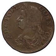 ½ Penny - Copper "Draped Bust Left" obverse image
