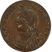 ½ Penny - Copper "Hercules Head" obverse image