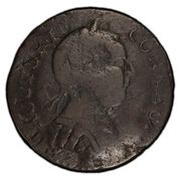 ½ Penny - Copper "MB Right, INDE ET" obverse image