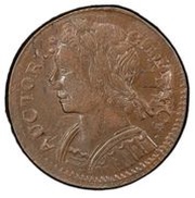 ½ Penny - Copper "MB Left, over 1877 or 1887" obverse image