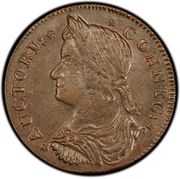 ½ Penny - Copper "Draped Bust Left" obverse image