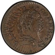 ½ Penny - Copper "Mailed Bust Right" obverse image
