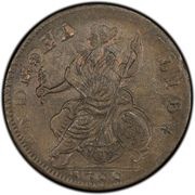½ Penny - Copper “Mailed Bust Left”, United States, 1788 reverse image