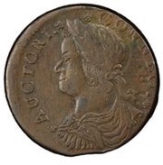 ½ Penny - Copper "Draped Bust Left" obverse image