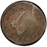 3 Pence - Higley Copper With Deer, United States, 1737-1739 reverse image