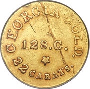 5 Dollars - C. Bechtler obverse image