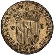 6 Pence - Lord Baltimore reverse image