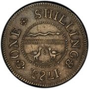 1 Shilling - Chalmers With Birds reverse image