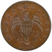 1 Cent, United States, 1787-1788 reverse image