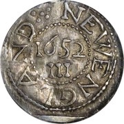 3 Pence Oak Tree, United States, 1660-1667 reverse image
