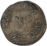 6 Pence - Willow Tree, United States, 1653-1660 reverse image