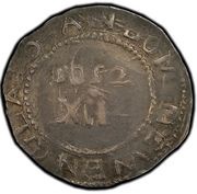 1 Shilling - Willow Tree, United States, 1653-1660 reverse image