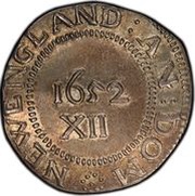 1 Shilling "Pine Tree" Large Planchet 27-31 mm, United States, 1652 reverse image