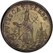 1 Farthing - Mark Newby, United States, 1663-1672 reverse image