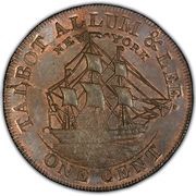 1 Cent - Talbot Allum and Lee, United States, 1794-1795 reverse image