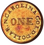 1 Dollar - C. Bechtler obverse image