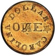 1 Dollar - C. Bechtler obverse image