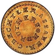 2½ Dollars - C. Bechtler, United States, 1837-1842 reverse image