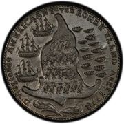 Rhode Island Ship Token, United States, 1780 reverse image