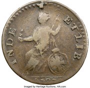 Copper Bust Right, United States, 1787 reverse image