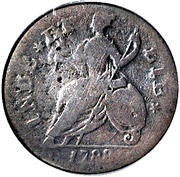 Copper Bust Right, United States, 1788 reverse image