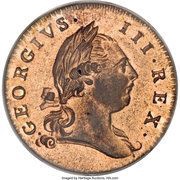 ½ Penny - George III obverse image