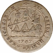 12 Skilling - Christian VII, United States, 1767 reverse image