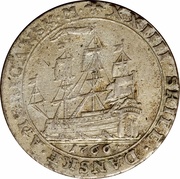 24 Skilling - Christian VII, United States, 1766-1767 reverse image