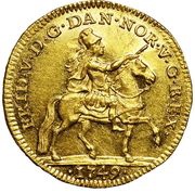 1 Ducat - Frederik V obverse image