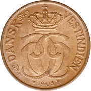 ½ Cent / 2½ Bit - Christian IX obverse image