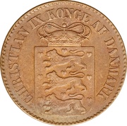1 Cent - Christian IX obverse image