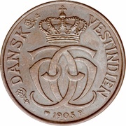 1 Cent / 5 Bit - Christian IX obverse image