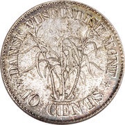 10 Cents - Christian IX, United States, 1878-1879 reverse image