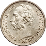 10 Cents / 50 Bit - Christian IX obverse image