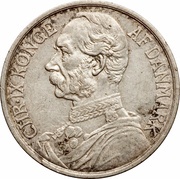 20 Cents / 1 Franc - Christian IX obverse image