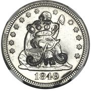 25 Cents - Frederik VII Counterstamp obverse image