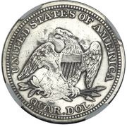 25 Cents - Frederik VII Counterstamp reverse image