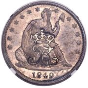 50 Cents - Frederik VII Counterstamp obverse image